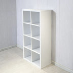 Smart Cube Étagère de rangement 8 cubes avec étagères arrière ouvertes, bibliothèque 2 x 4 cubes pour la maison, le bureau (blanc)