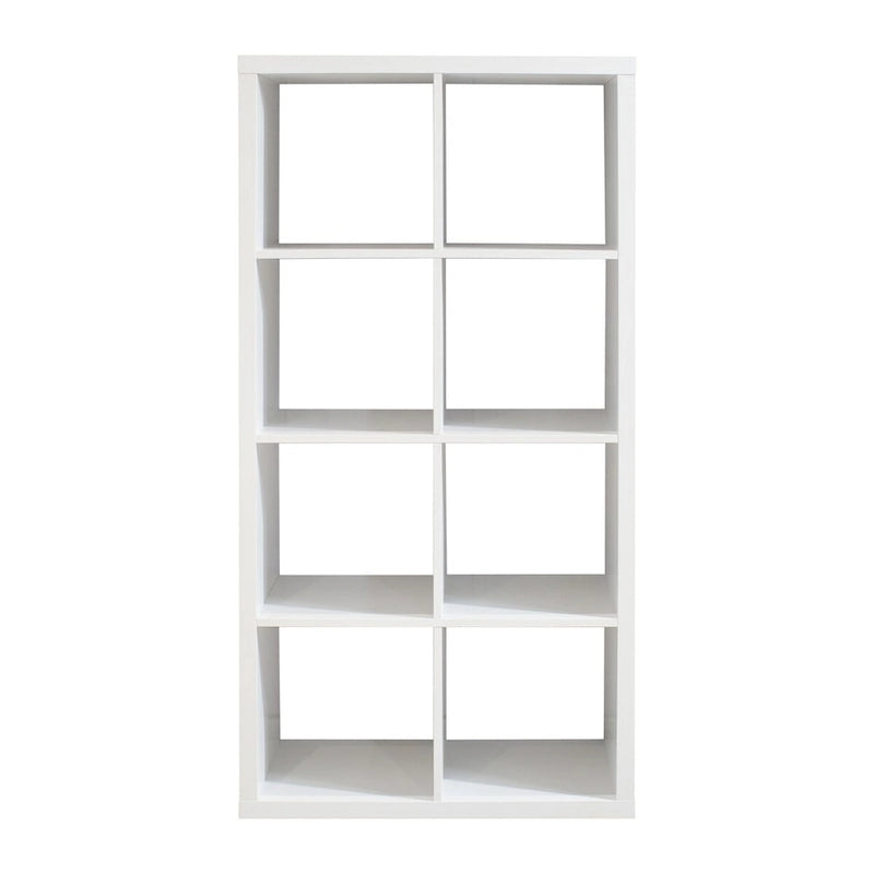 Smart Cube Étagère de rangement 8 cubes avec étagères arrière ouvertes, bibliothèque 2 x 4 cubes pour la maison, le bureau (blanc)
