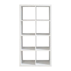 Smart Cube Étagère de rangement 8 cubes avec étagères arrière ouvertes, bibliothèque 2 x 4 cubes pour la maison, le bureau (blanc)