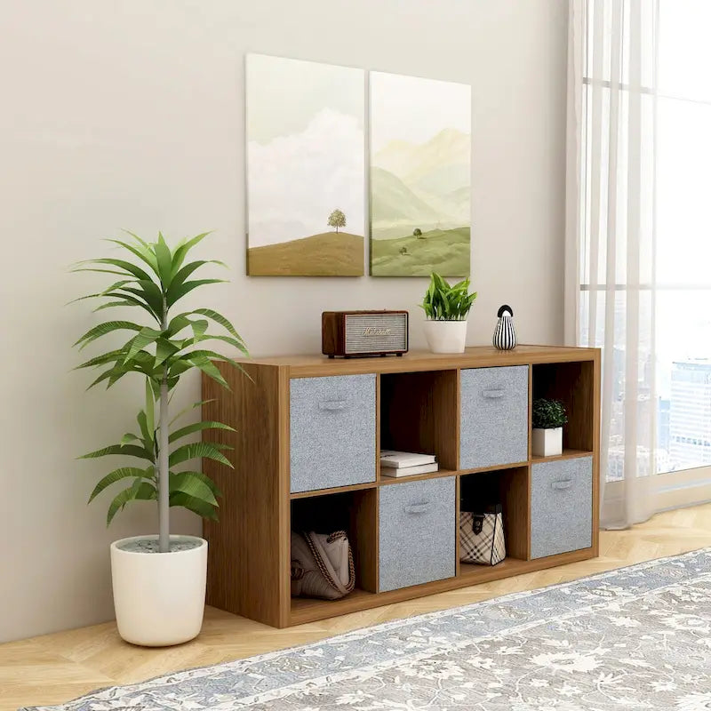Smart Cube Étagère de rangement 8 cubes avec étagères arrière ouvertes, bibliothèque 2 x 4 cubes pour la maison, le bureau (blanc)