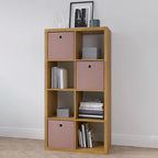 Smart Cube Étagère de rangement 8 cubes avec étagères arrière ouvertes, bibliothèque 2 x 4 cubes pour la maison, le bureau (blanc)