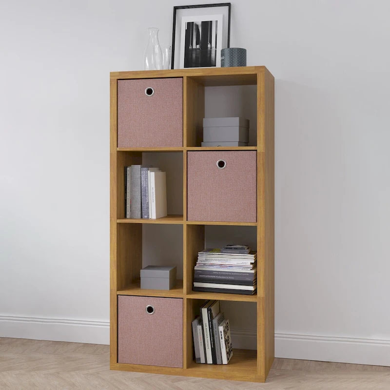 Smart Cube Étagère de rangement 8 cubes avec étagères arrière ouvertes, bibliothèque 2 x 4 cubes pour la maison, le bureau (blanc)