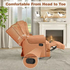 Fauteuil inclinable pivotant avec repose-pieds extra large, gris