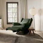 Fauteuil inclinable pivotant avec repose-pieds extra large, gris