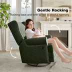 Fauteuil inclinable pivotant avec repose-pieds extra large, gris