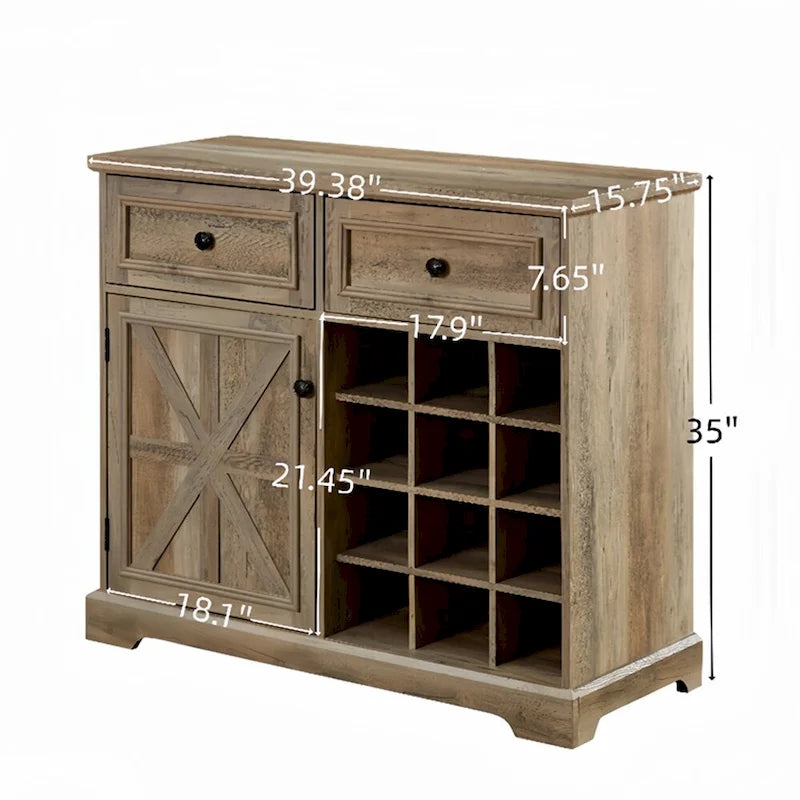 Buffet de rangement avec 2 tiroirs