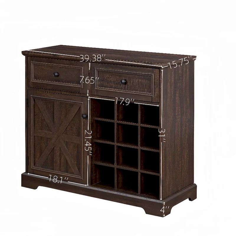 Buffet de rangement avec 2 tiroirs