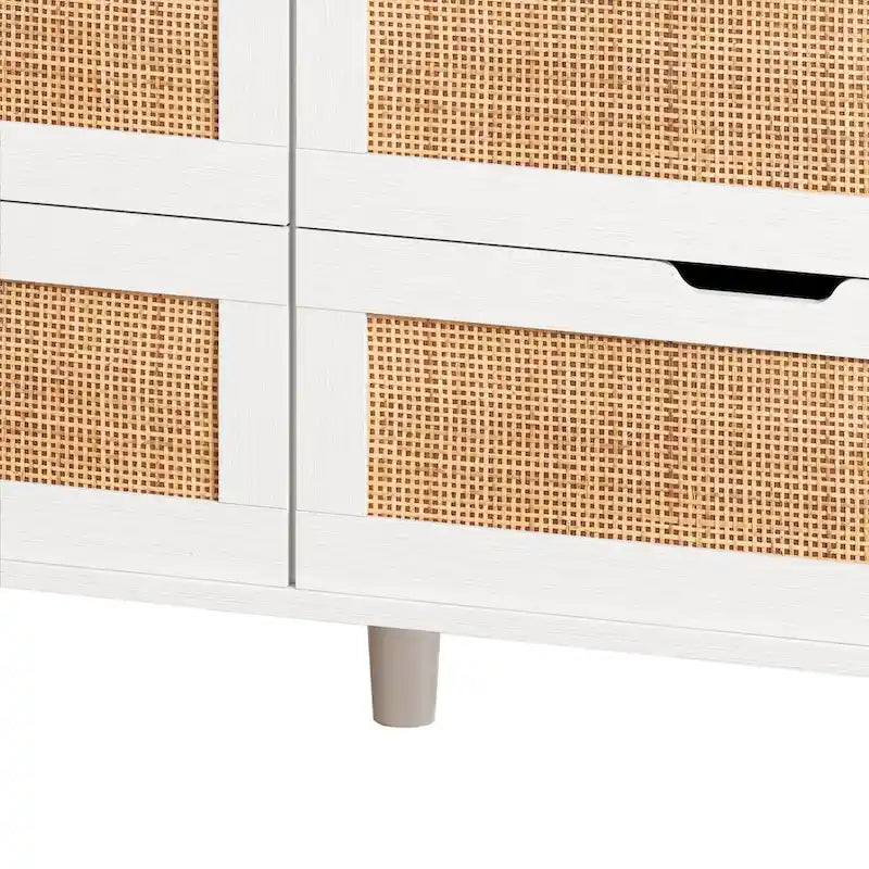 Meuble de rangement 6 tiroirs en rotin 43,31 L