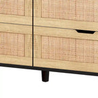 Meuble de rangement 6 tiroirs en rotin 43,31 L