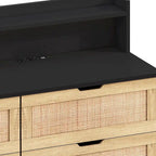 Meuble de rangement 6 tiroirs en rotin 43,31 L