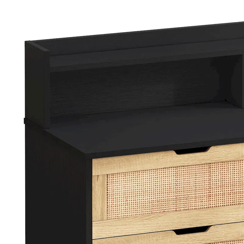 Meuble de rangement 6 tiroirs en rotin 43,31 L
