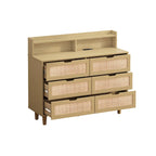 Meuble de rangement 6 tiroirs en rotin 43,31 L
