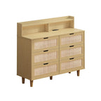 Meuble de rangement 6 tiroirs en rotin 43,31 L