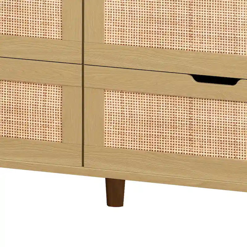 Meuble de rangement 6 tiroirs en rotin 43,31 L