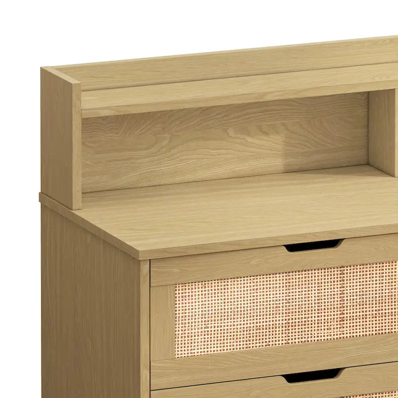 Meuble de rangement 6 tiroirs en rotin 43,31 L