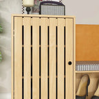 Ensemble de Rangement Fonctionnel pour Couloir avec Banc Coussin Motif Pied-de-Poule