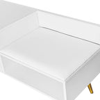 54.3 Banc de rangement pour chaussures avec rangement dissimulé et coussins rembourrés pour chevet
