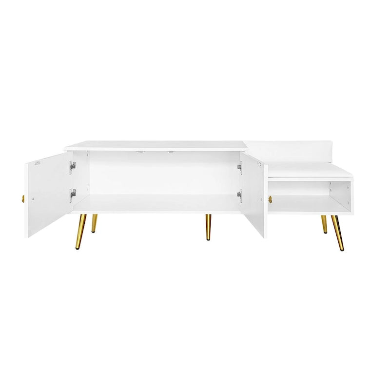54.3 Banc de rangement pour chaussures avec rangement dissimulé et coussins rembourrés pour chevet