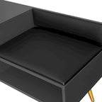 54.3 Banc de rangement pour chaussures avec rangement dissimulé et coussins rembourrés pour chevet