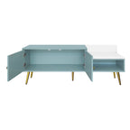 54.3 Banc de rangement pour chaussures avec rangement dissimulé et coussins rembourrés pour chevet