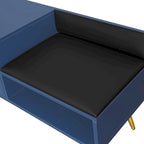 54.3 Banc de rangement pour chaussures avec rangement dissimulé et coussins rembourrés pour chevet