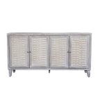 Meuble d'appoint 4 portes, en bois, buffet, desserte, meuble de rangement pour salon, entrée