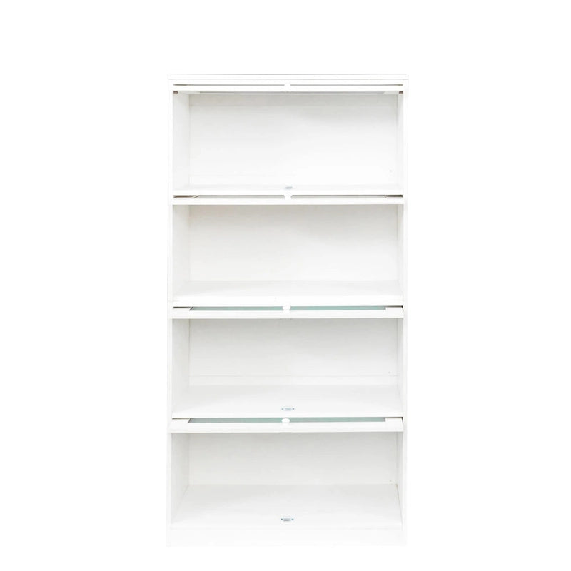 Armoire de rangement de bureau avec portes vitrées contemporaines