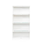 Armoire de rangement de bureau avec portes vitrées contemporaines