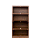 Armoire de rangement de bureau avec portes vitrées contemporaines