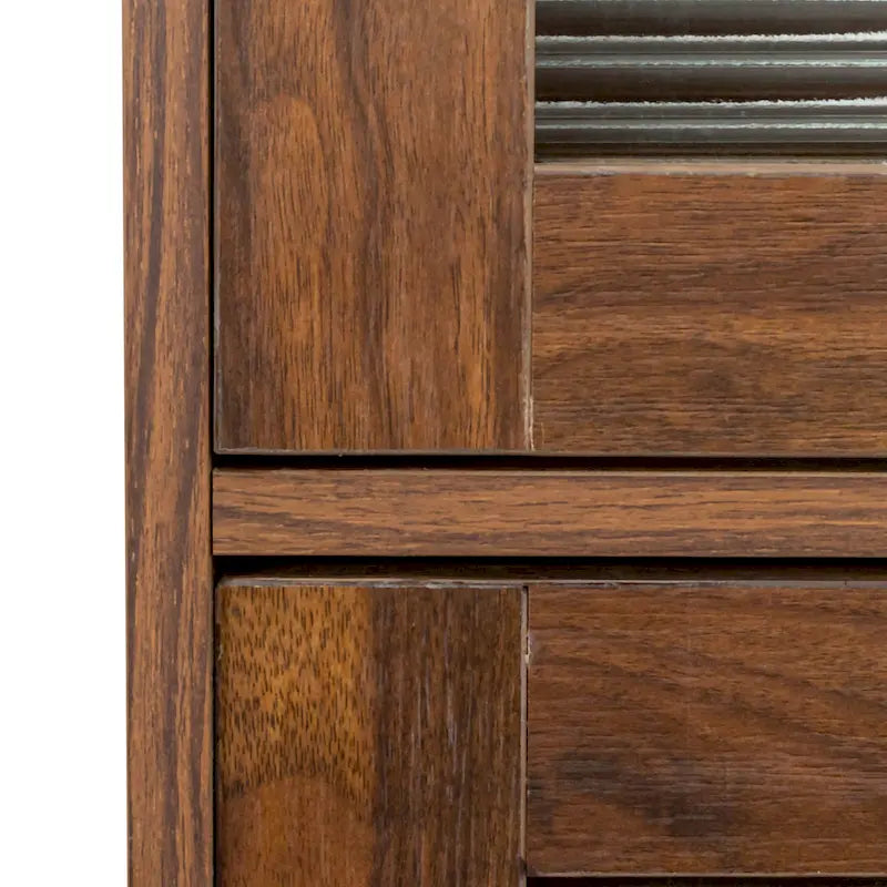 Armoire de rangement de bureau avec portes vitrées contemporaines