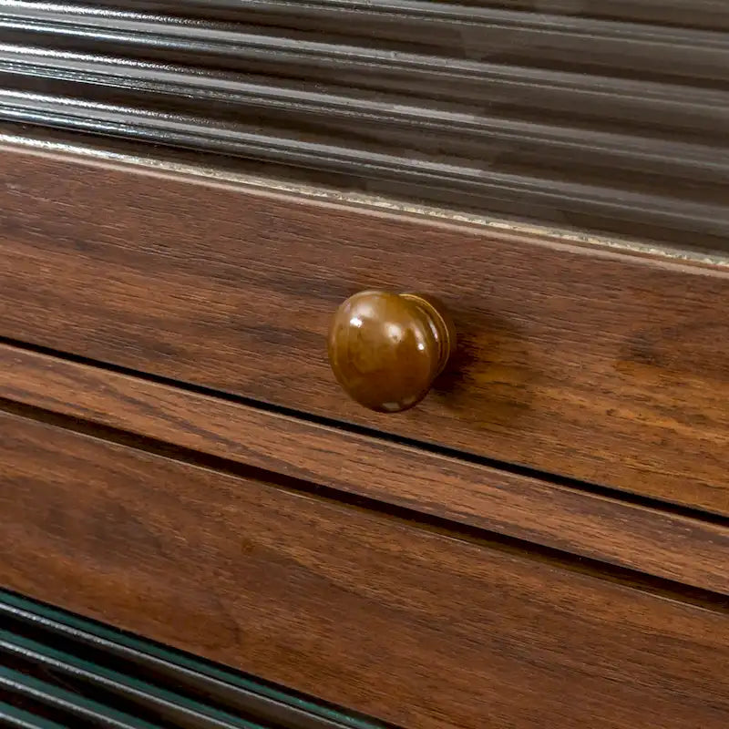 Armoire de rangement de bureau avec portes vitrées contemporaines