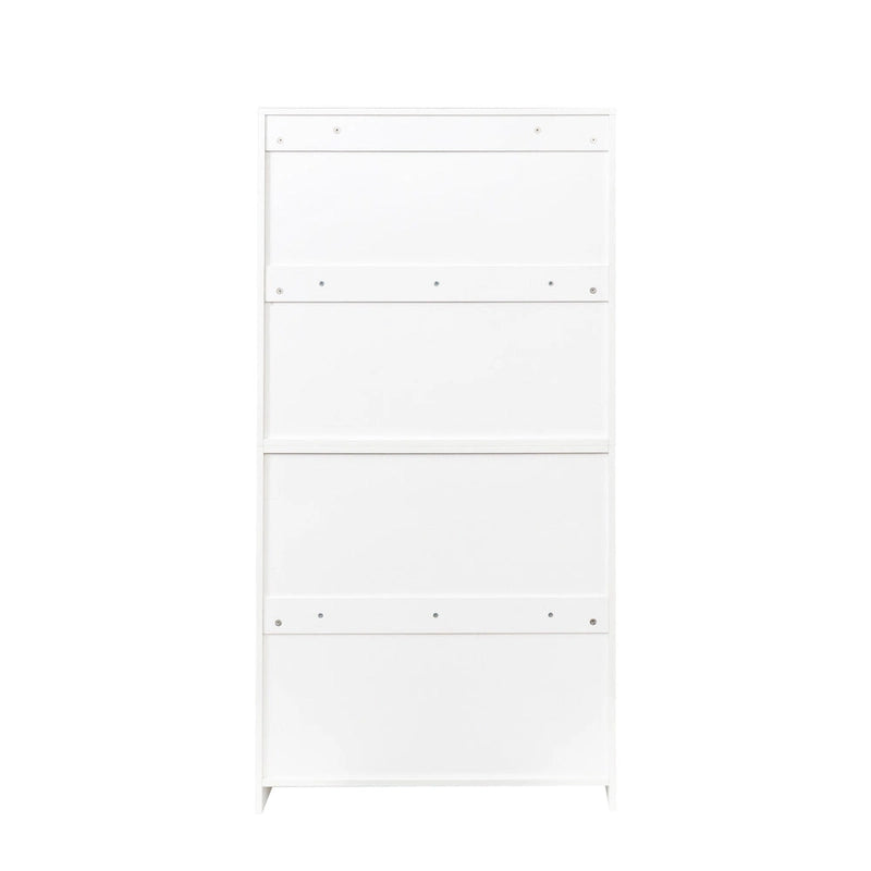 Armoire de rangement de bureau avec portes vitrées contemporaines