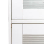 Armoire de rangement de bureau avec portes vitrées contemporaines