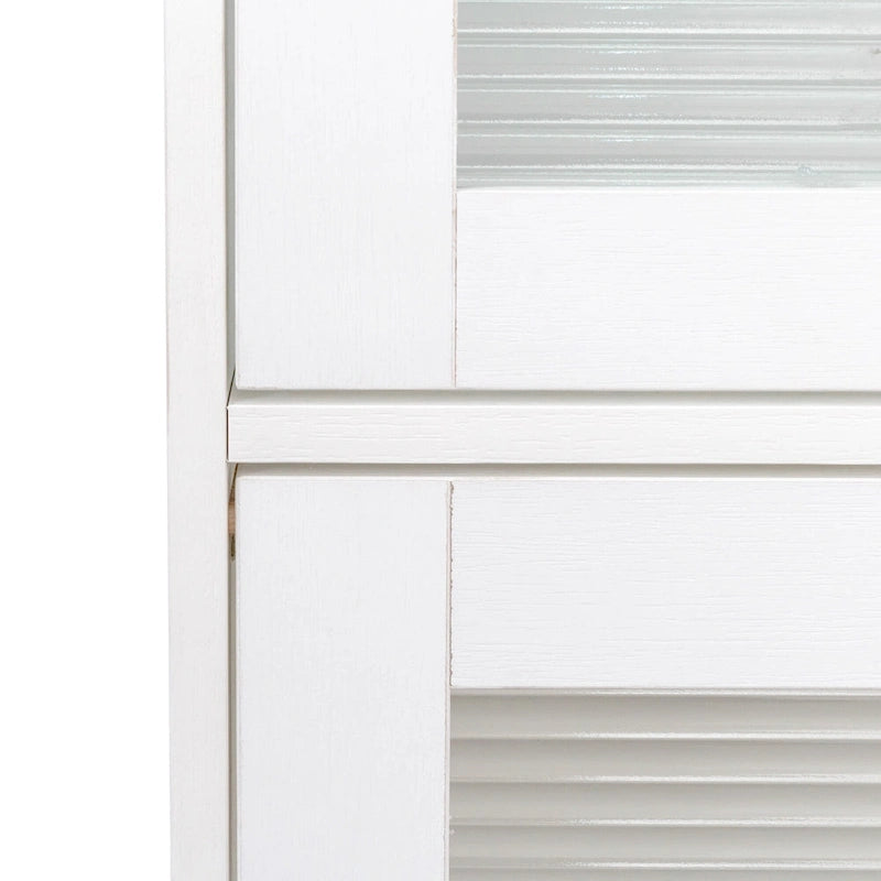 Armoire de rangement de bureau avec portes vitrées contemporaines