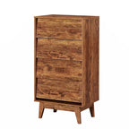 Commode double à 4 tiroirs avec un style vintage et un design biseauté