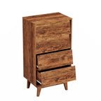 Commode double à 4 tiroirs avec un style vintage et un design biseauté