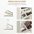 Meuble à chaussures avec compartiment ouvert et 2 tiroirs basculants