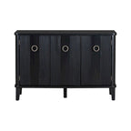 Meuble simple et atmosphérique en placage de bois massif de Frêne de Mandchourie avec trois portes en bois massif d'Acacia, réglable