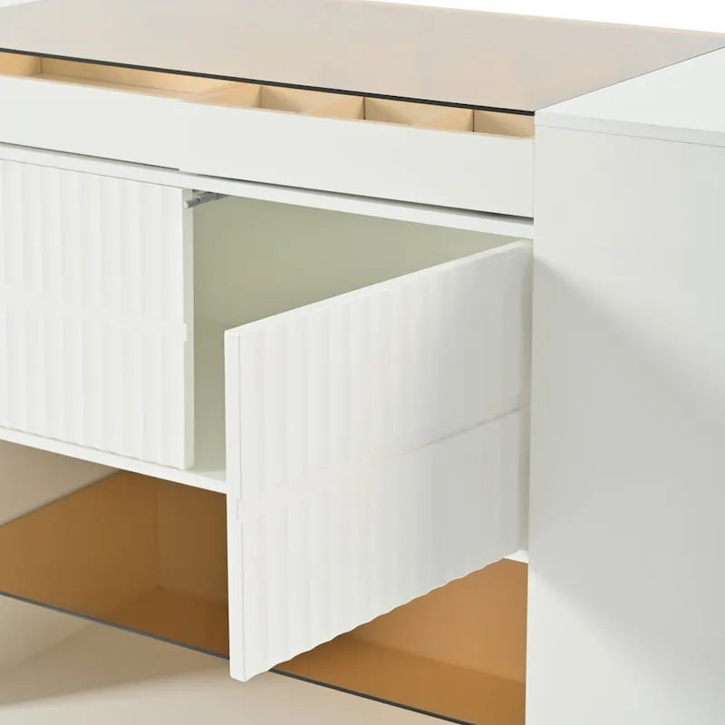 Coiffeuse-îlot multifonctionnelle de luxe moderne