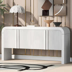 Armoire de rangement rayée à 4 portes