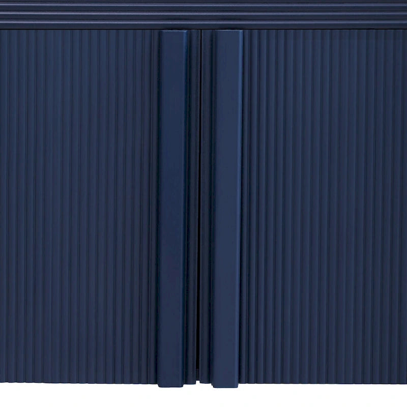Armoire de rangement rayée à 4 portes
