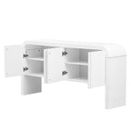 Armoire de rangement rayée à 4 portes