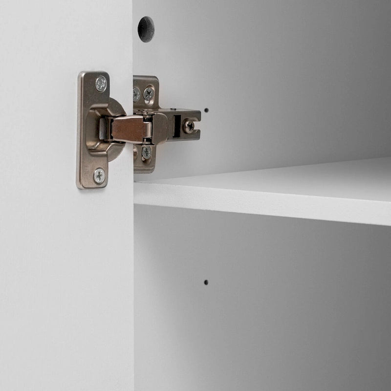 Armoire de rangement rayée à 4 portes