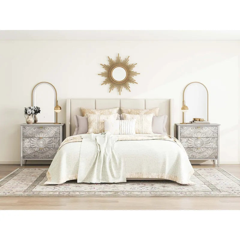 Meuble à 3 tiroirs, Mobilier américain, Adapté pour chambre à coucher, salon, bureau