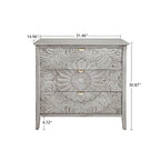Meuble à 3 tiroirs, Mobilier américain, Adapté pour chambre à coucher, salon, bureau