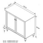 Armoire Newcomb Brown à 2 portes