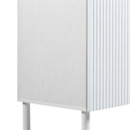 Meuble bas Merk blanc 2 portes