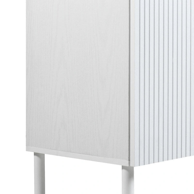 Meuble bas Merk blanc 2 portes