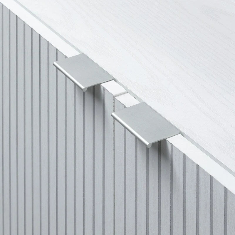 Meuble bas Merk blanc 2 portes