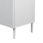 Meuble bas Merk blanc 2 portes